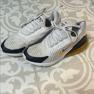 Nike Air Max 270 White and Black Sneakers